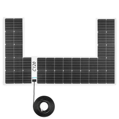 Moscatelli C120 platzsparendes 120Wp Solarpanel in C-Form