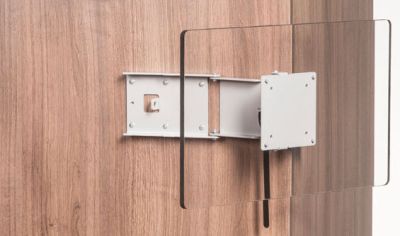 Caratec Flex CFW200 TV-Wandhalter mit 2 Drehpunkten, silber