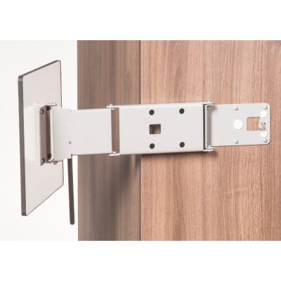 Caratec Flex CFW300 TV-Wandhalter mit 3 Drehpunkten, verriegelbar, silber