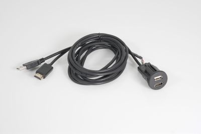 Caratec Install CI207HDMI USB/HDMI Einbaubuchse mit Anschlussleitung