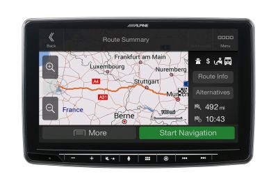 Alpine INE-F904DU 1-DIN Navigation mit 9" (23 cm) WVGA-Display