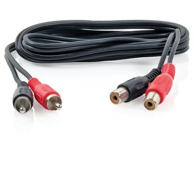 Audioleitung 2 Cinch-Stecker auf 2 Cinch-Kupplung, 1,5 m